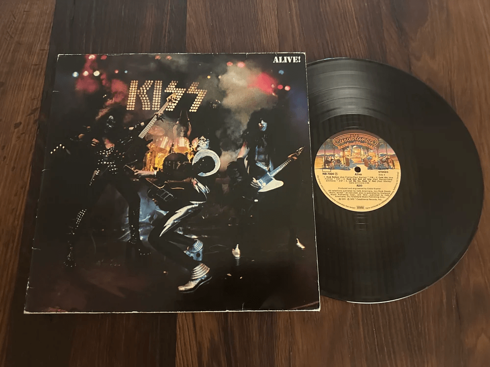KISS Alive on vinyl record