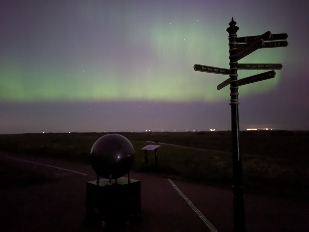 The Northern Lights seen from Cleethorpes on 10 May 2024